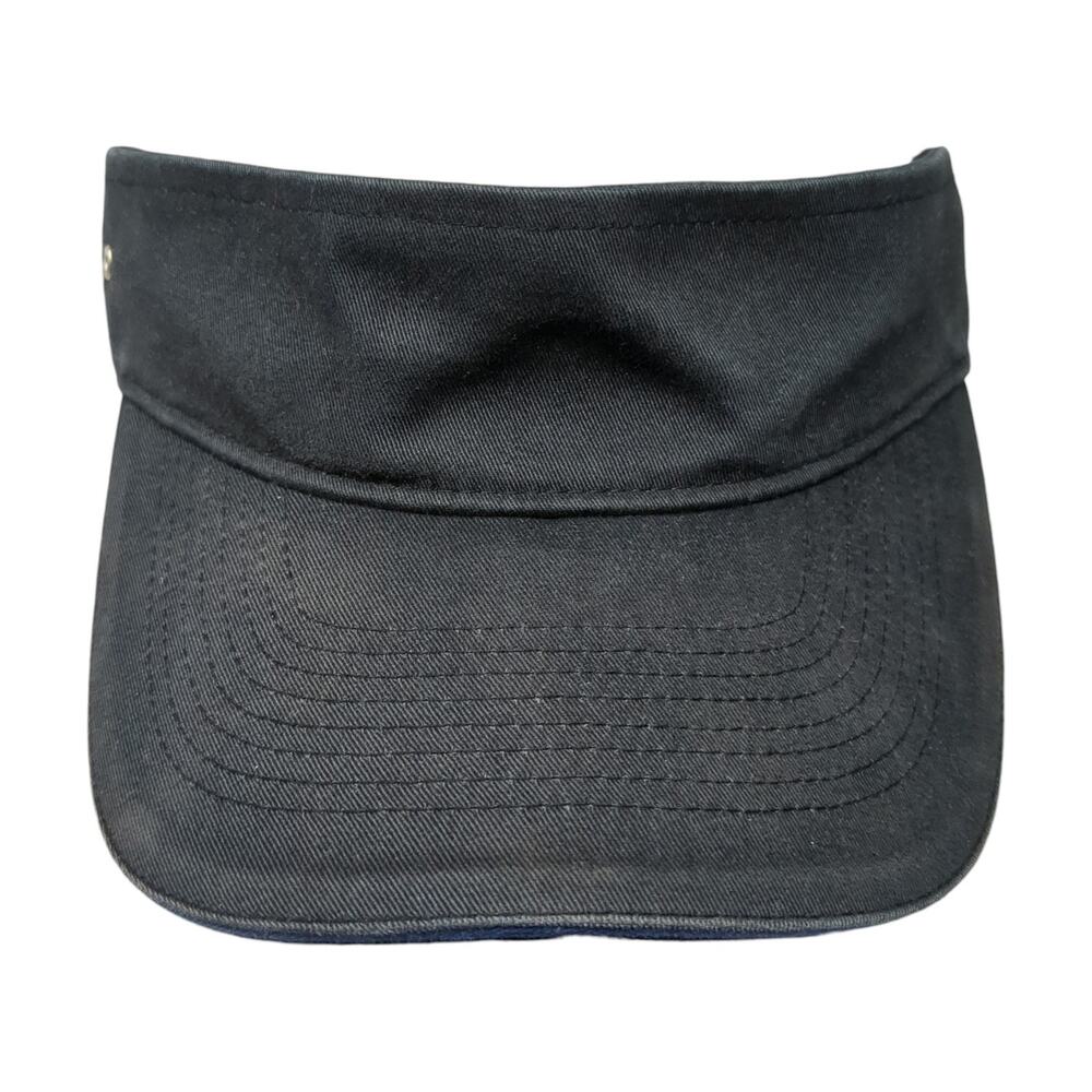 Falcon Slideback Visor Hat Black One Size Adjustable Outdoor Blank